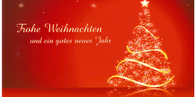 Grußkarte mit Weihnachtswünschen